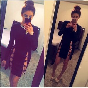 Black long sleeve dress